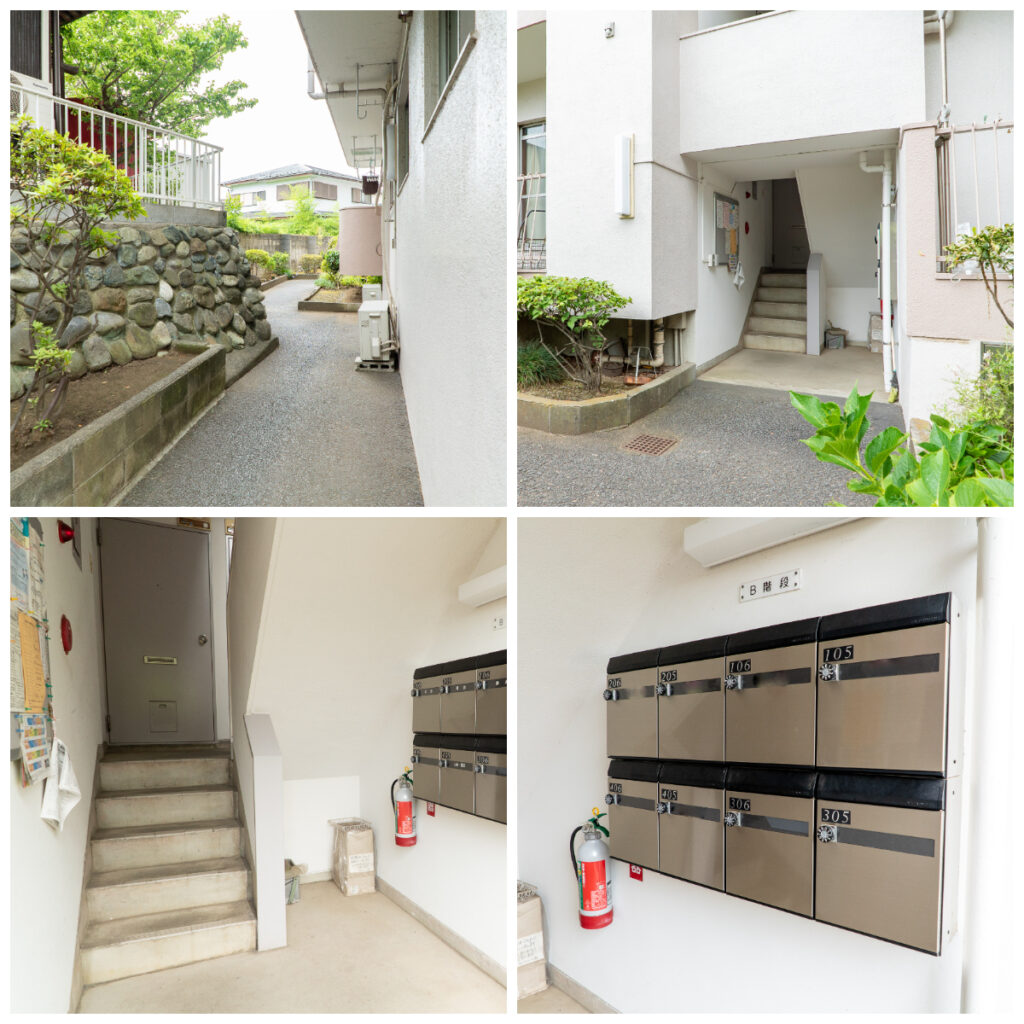 藤沢　リノベーション　マンション　玄関　メールボックス